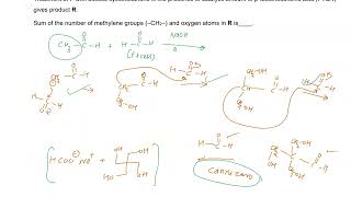 Complete reaction of acetaldehyde with excessformaldehydecyclohexanone PTSARJeeAdvanced2024AI [upl. by D'Arcy959]