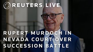 LIVE Media mogul Rupert Murdoch appears in Nevada court [upl. by Gentes]