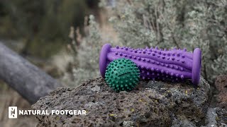 Rubz Foot Massage Roller and Massage Ball Review  Natural Footgear [upl. by Fuller]