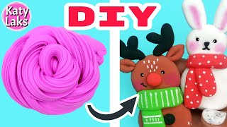 Christmas Air Dry Clay CLAY TUTORIAL [upl. by Nywde414]