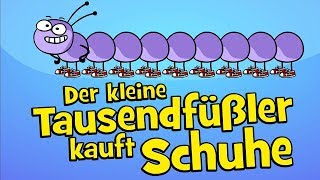 ♪ ♪ Kinderlied Tausendfüßler  Der kleine Tausendfüßler kauft Schuhe  Hurra Kinderlieder [upl. by Law]