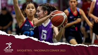 Listas semifinales de basquetbol en Nacionales CONADE 2023 [upl. by Orsay228]