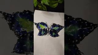 How to draw butterfly with leaf🦋 trending ytshort butterfly shortsfeed [upl. by Krasnoff]