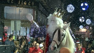 CABALGATA REYES MAGOS 2020 A CABALLO Melchor Gaspar y Baltasar siguiendo la estrella [upl. by Anaitat600]