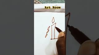 Easy drawing with numberssimple drawing ideas for beginners shorts artsroom [upl. by Onder487]