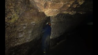 Thrilling Crawl Through Tight SoakingWet Cave Passages [upl. by Paymar698]