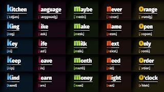 25 English Words with Examples KLMNO [upl. by Tisdale]