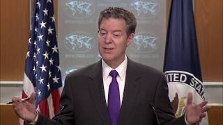 Ambassador Brownback on 2017 International Religious Freedom Report [upl. by Napra]