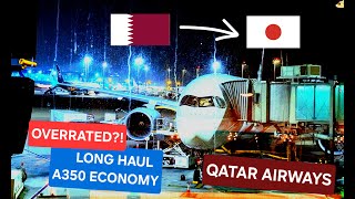 TRIP REPORT I Qatar Airways A350 I NOT SO GOOD Doha  Osaka [upl. by Enamart]