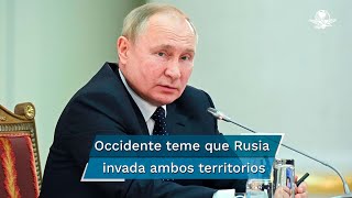 Vladimir Putin reconoce la independencia de Donetsk y Luhansk regiones prorrusas en Ucrania [upl. by Lasky727]