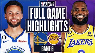 6 WARRIORS at 7 LAKERS  FULL GAME 6 HIGHLIGHTS  May 12 2023 [upl. by Jeffery]