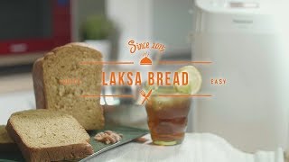 Laksa Bread  Bread Maker Recipe [upl. by Saffier]