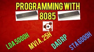 8085 microprocessor programming with simulatorAssembly language programming with 8085 in hindi [upl. by Barbabas]