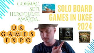 Board Game News Solo Board Games from UKGE 2024 [upl. by Airemahs]