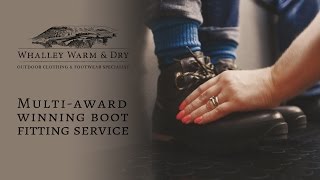 Specialist Boot Fitting Service at Whalley Warm amp Dry [upl. by Octavie]