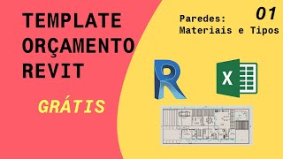 Materiais de Paredes  01 Template Orçamento Revit Grátis [upl. by Bastien304]