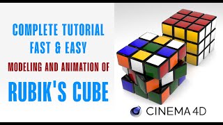 Complete Tutorial Fast amp Easy Modeling and Animation of Rubiks Cube [upl. by Barnet]