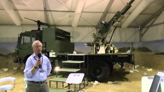 SOFEX 2014 KADDB 105mm SelfPropelled Artillery System  Christopher F Foss Editor IHS Jane’s Land [upl. by Abana]