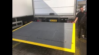 NY LIFT TIL LASTBIL  Tail Lift Coating  LINEX [upl. by Aisyram]