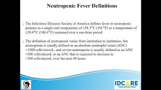 Neutropenic Fever [upl. by Jaco]