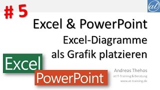 PowerPoint  ExcelDiagramm als Bild einfügen  5 [upl. by Yehus]