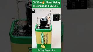 🤯DIY Fire Alarm🔥 Circuit Using IR and MOSFET Only diyelectronics firealarm electronicproject [upl. by Lomax976]