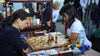 Dramatic final game Ju Wenjun vs Kosteniuk for gold medal  Batumi Olympiad 2018  Russia vs China [upl. by Oehsen15]