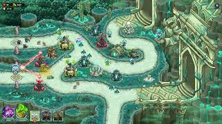 Kingdom Rush Alliance Walkthrough  Veteran  Temple of the Fallen  17 [upl. by Eicnan]