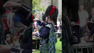 Ballater Pipe Band drum corps playing 79th Farewell to Gibraltar during 2023 Beating Retreat shorts [upl. by Eatnhoj]