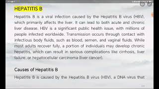 Hepatitis B  Causes amp Risk Factor  Pathophysiology  Sign and Symptoms  Diagnosis  Management [upl. by Attenaj]