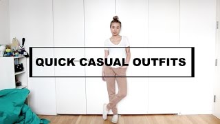 OUTFIT  QUICK CASUAL OUTFITS  趕時間穿搭 [upl. by Cassius]