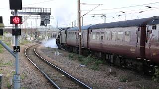 44871 Class 5 Locomotive at Peterborough Station [upl. by Dearborn]