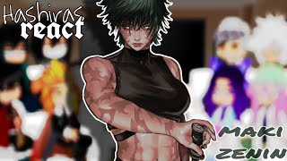 Hashiras react to Maki Zenin as new HashiraDEMON SLAYER amp JUJUTSU KAISEN Gacha club react [upl. by Asyal]