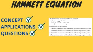 Hammett Equation  Application and Questions  Gate Chemistry [upl. by Pegma422]