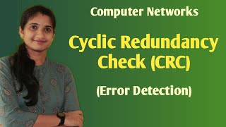 Lec 18  Cyclic Redundancy Check  Error Detection  Computer Networksmalayalam [upl. by Meijer]