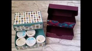 Aufbewahrungsbox Stampin Up Klappbox mit Schublade [upl. by Rosenberger]