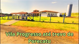 Vila Progresso até o trevo para Porecatu PR Brasil  Trajeto de carro do povoado até o trevo [upl. by Rosenwald]