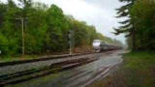 Amtrak Downeaster in Newfields NH [upl. by Nerac792]