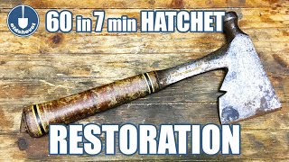 Quick 60 min Hatchet Restoration in under 7 min  Estwing Roofing Hatchet [upl. by Suirtimid373]