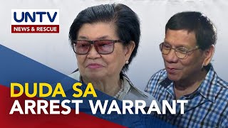 ExNSA Clarita Carlos nagpahayag ng duda sa ulat na arrest warrant vs dating Pang Duterte [upl. by Atoel]