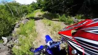 Yamaha TTR 230 Trail riding  Muskoka Ontario [upl. by Eiramik]