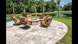 Travertine Pool Deck Design – Pool Deck Ideas [upl. by Gefell]