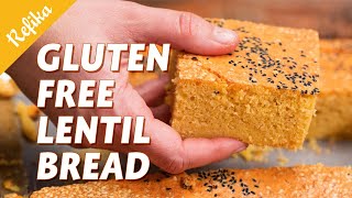 LENTIL BREAD Recipe 🤩🍞 Gluten Free Flourless Alternative  Savory Lentil Cake with Cheese and Herbs [upl. by Burack806]