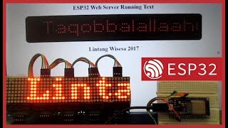 ESP32 Web Server Running Text [upl. by Amarillas]