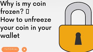 Why Is My Coin Frozen 🤯  How to unfreeze your coin [upl. by Aicssej66]