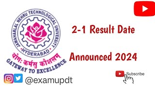 Jntuh 21 Results Update 2024  Date Announced jntuh examupdt [upl. by Camilo]