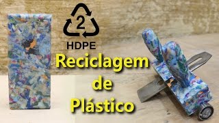 Reciclagem de Plástico parte 2  Usinagem [upl. by Anirroc222]