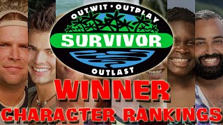 Survivor  Character Rankings Winners [upl. by Nored583]