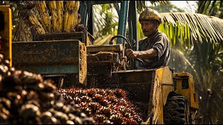 Date Palm Harvesting with Shaking Machines – Modern Agricultural Technology in Action [upl. by Aenaj]