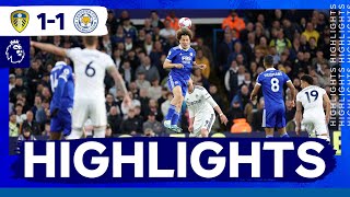 Vardy Strike Earns Point  Leeds United 1 Leicester City 1  Premier League Highlights [upl. by Sophronia51]